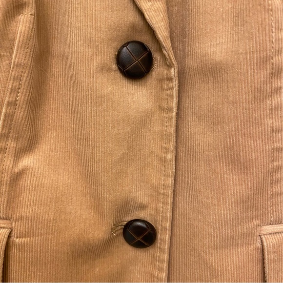 Talbots Women's Tan Corduroy Blazer Jacket Size 8 - Picture 4 of 8